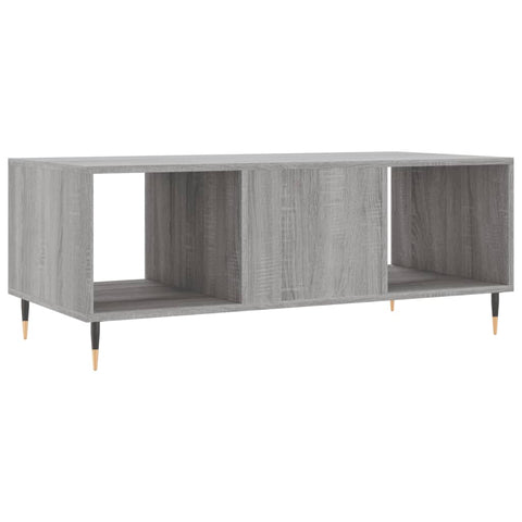 vidaXL Couchtisch Grau Sonoma 102x50x40 cm Holzwerkstoff