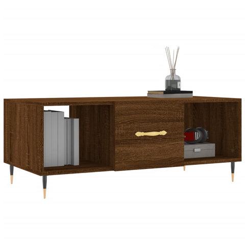 vidaXL Couchtisch Braun Eichen-Optik 102x50x40 cm Holzwerkstoff