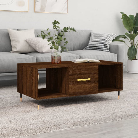 vidaXL Couchtisch Braun Eichen-Optik 102x50x40 cm Holzwerkstoff