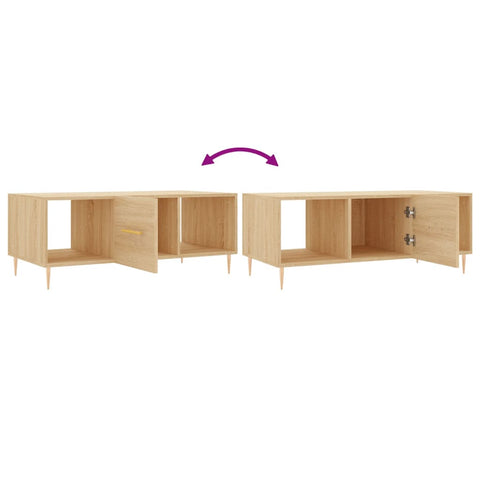 vidaXL Couchtisch Sonoma-Eiche 102x50x40 cm Holzwerkstoff