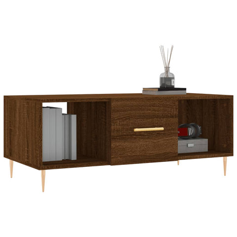 vidaXL Couchtisch Braun Eichen-Optik 102x50x40 cm Holzwerkstoff