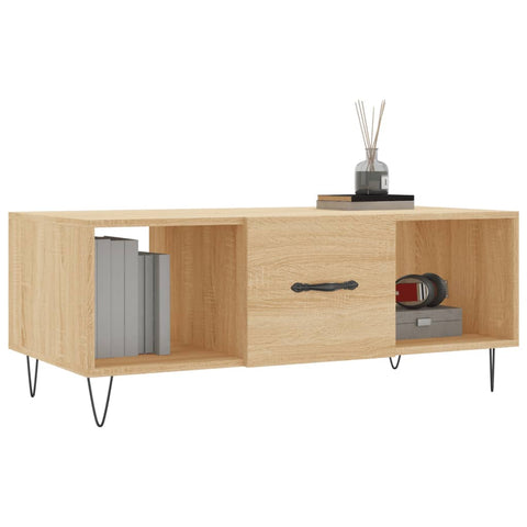 vidaXL Couchtisch Sonoma-Eiche 102x50x40 cm Holzwerkstoff