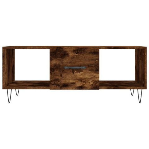 vidaXL Couchtisch Räuchereiche 102x50x40 cm Holzwerkstoff