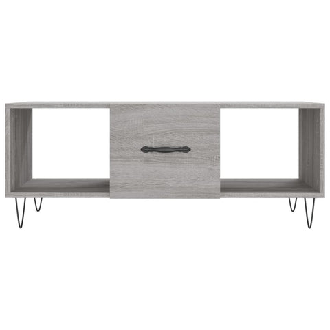 vidaXL Couchtisch Grau Sonoma 102x50x40 cm Holzwerkstoff