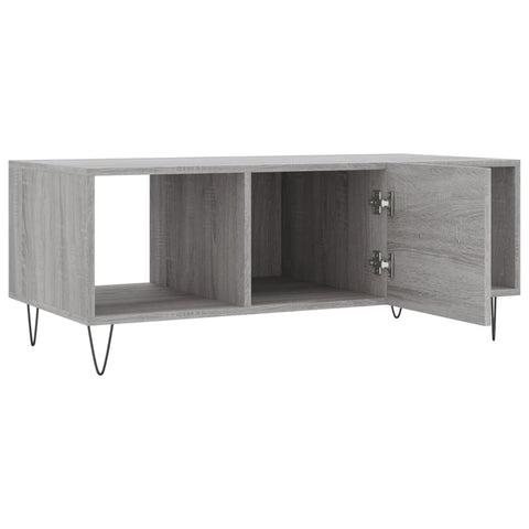 vidaXL Couchtisch Grau Sonoma 102x50x40 cm Holzwerkstoff