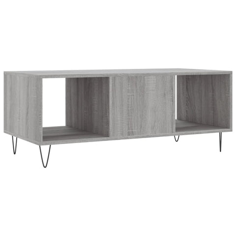 vidaXL Couchtisch Grau Sonoma 102x50x40 cm Holzwerkstoff