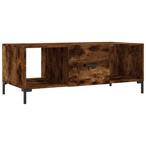 vidaXL Couchtisch Räuchereiche 102x50x40 cm Holzwerkstoff