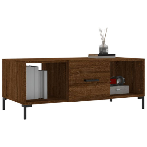 vidaXL Couchtisch Braun Eichen-Optik 102x50x40 cm Holzwerkstoff