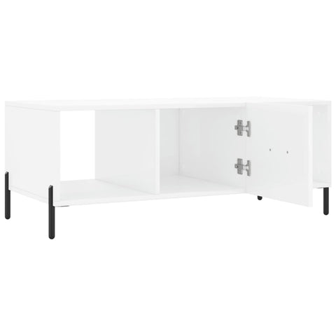 vidaXL Couchtisch Hochglanz-Weiß 102x50x40 cm Holzwerkstoff