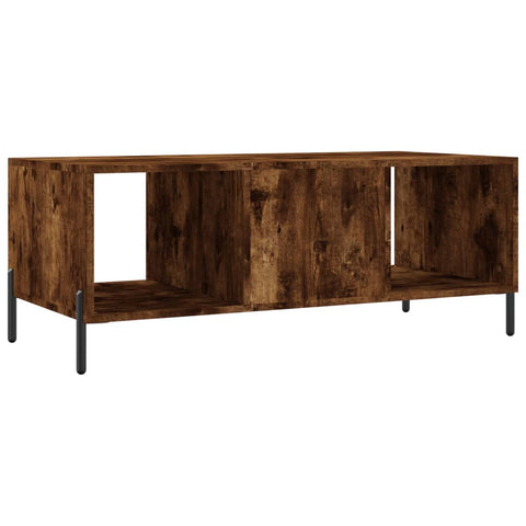 vidaXL Couchtisch Räuchereiche 102x50x40 cm Holzwerkstoff