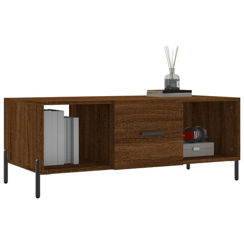 vidaXL Couchtisch Braun Eichen-Optik 102x50x40 cm Holzwerkstoff