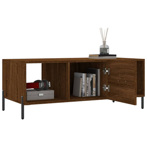 vidaXL Couchtisch Braun Eichen-Optik 102x50x40 cm Holzwerkstoff