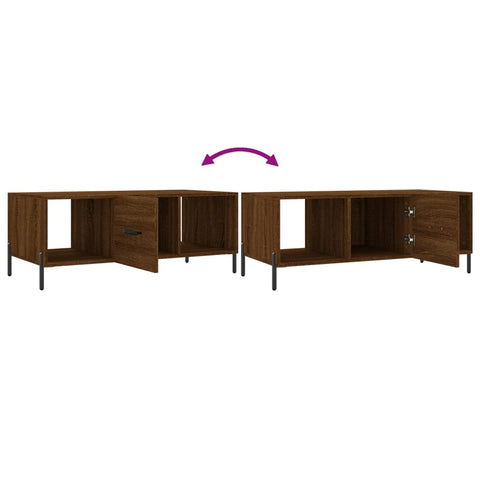 vidaXL Couchtisch Braun Eichen-Optik 102x50x40 cm Holzwerkstoff