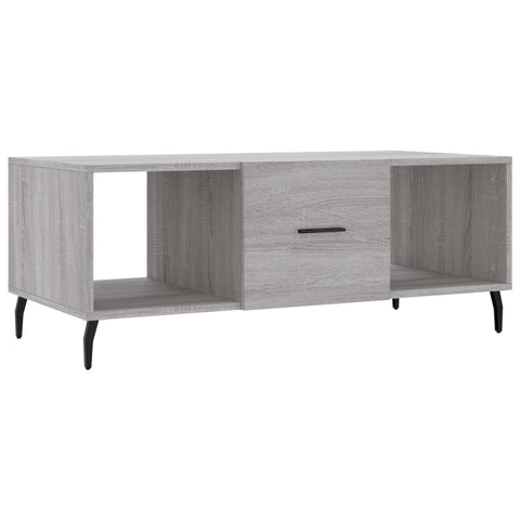 vidaXL Couchtisch Grau Sonoma 102x50x40 cm Holzwerkstoff