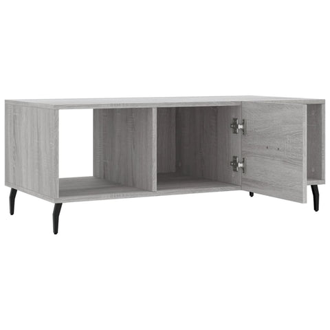 vidaXL Couchtisch Grau Sonoma 102x50x40 cm Holzwerkstoff