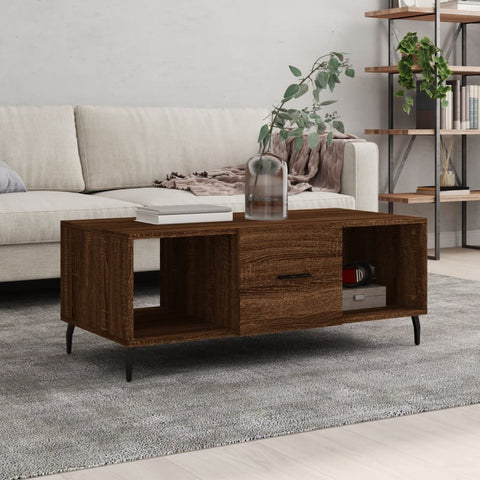 vidaXL Couchtisch Braun Eichen-Optik 102x50x40 cm Holzwerkstoff