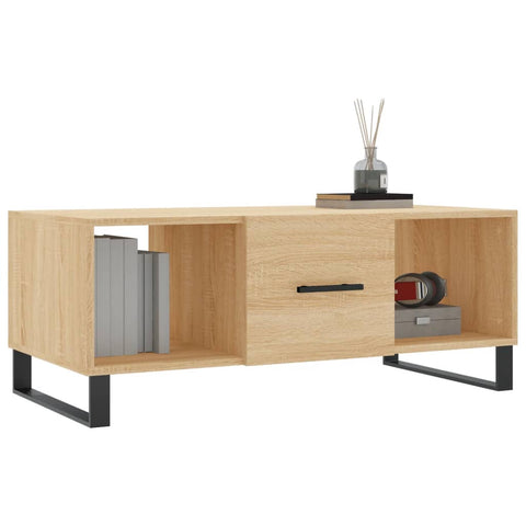 vidaXL Couchtisch Sonoma-Eiche 102x50x40 cm Holzwerkstoff