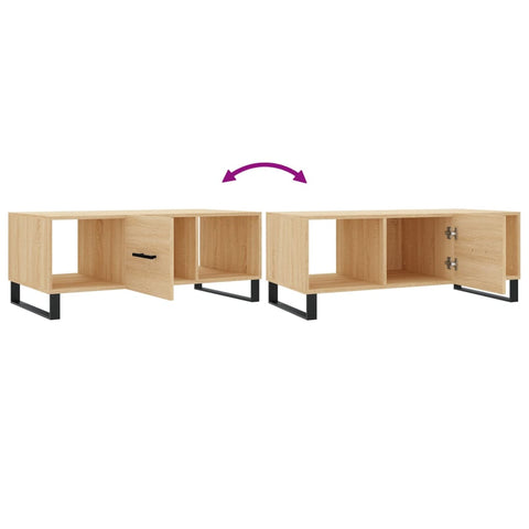 vidaXL Couchtisch Sonoma-Eiche 102x50x40 cm Holzwerkstoff