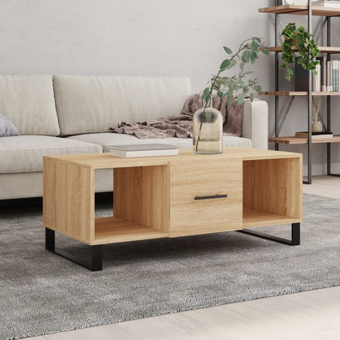 vidaXL Couchtisch Sonoma-Eiche 102x50x40 cm Holzwerkstoff