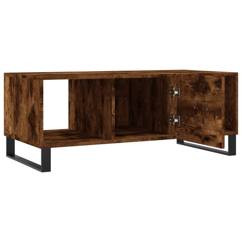 vidaXL Couchtisch Räuchereiche 102x50x40 cm Holzwerkstoff