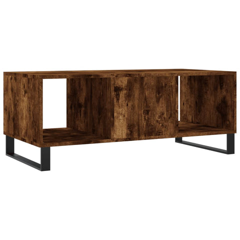 vidaXL Couchtisch Räuchereiche 102x50x40 cm Holzwerkstoff