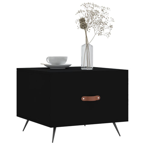 vidaXL Couchtisch Schwarz 50x50x40 cm Holzwerkstoff