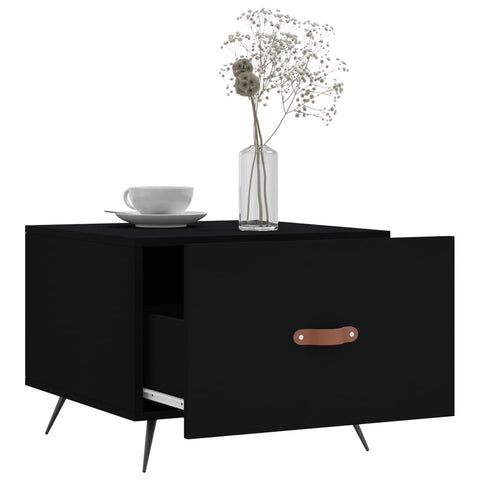 vidaXL Couchtisch Schwarz 50x50x40 cm Holzwerkstoff