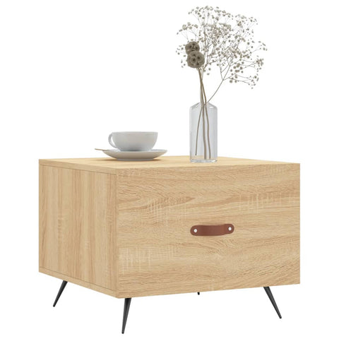 vidaXL Couchtische 2 Stk. Sonoma-Eiche 50x50x40 cm Holzwerkstoff