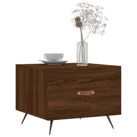 vidaXL Couchtisch Braun Eichen-Optik 50x50x40 cm Holzwerkstoff