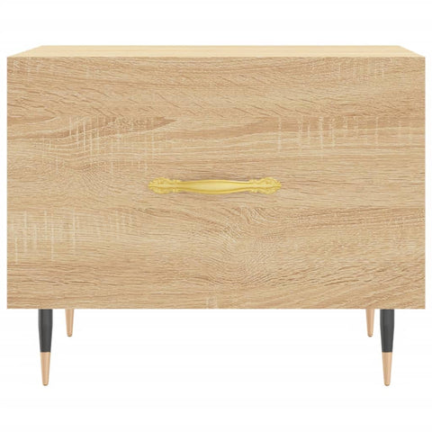 vidaXL Couchtische 2 Stk. Sonoma-Eiche 50x50x40 cm Holzwerkstoff