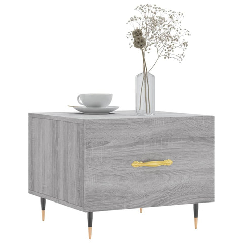 vidaXL Couchtische 2 Stk. Grau Sonoma 50x50x40 cm Holzwerkstoff