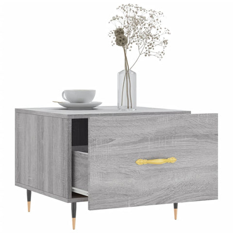 vidaXL Couchtische 2 Stk. Grau Sonoma 50x50x40 cm Holzwerkstoff