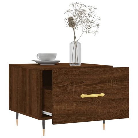 vidaXL Couchtisch Braun Eichen-Optik 50x50x40 cm Holzwerkstoff