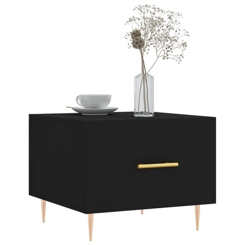 vidaXL Couchtisch Schwarz 50x50x40 cm Holzwerkstoff