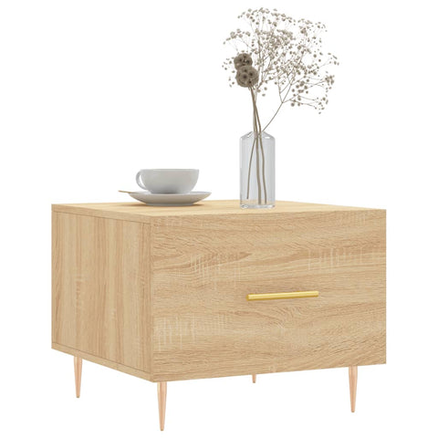 vidaXL Couchtische 2 Stk. Sonoma-Eiche 50x50x40 cm Holzwerkstoff