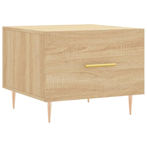 vidaXL Couchtische 2 Stk. Sonoma-Eiche 50x50x40 cm Holzwerkstoff