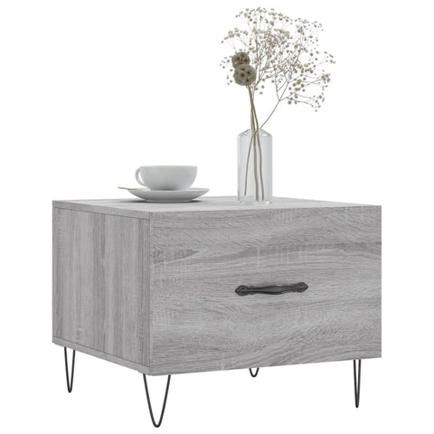 vidaXL Couchtische 2 Stk. Grau Sonoma 50x50x40 cm Holzwerkstoff