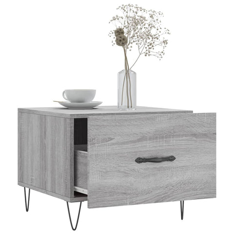 vidaXL Couchtische 2 Stk. Grau Sonoma 50x50x40 cm Holzwerkstoff