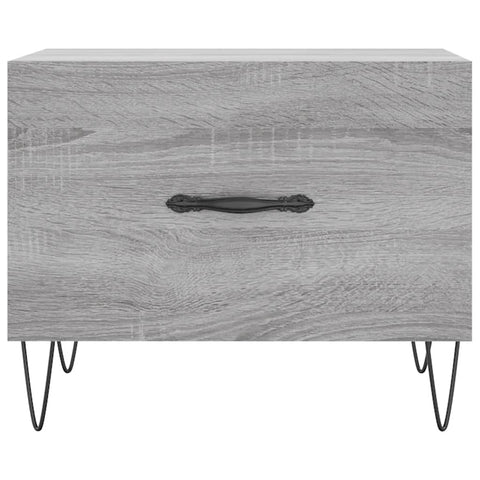 vidaXL Couchtische 2 Stk. Grau Sonoma 50x50x40 cm Holzwerkstoff