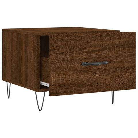 vidaXL Couchtisch Braun Eichen-Optik 50x50x40 cm Holzwerkstoff