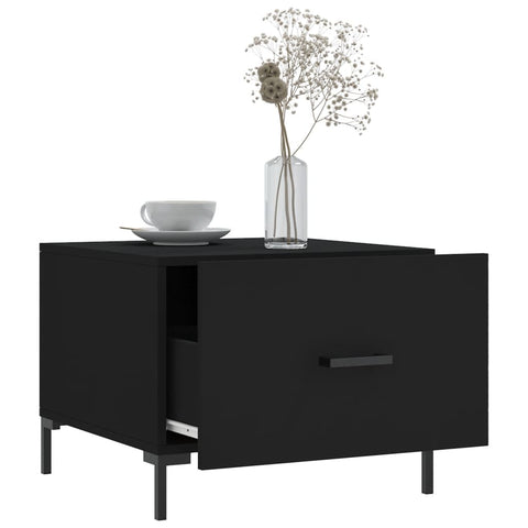 vidaXL Couchtisch Schwarz 50x50x40 cm Holzwerkstoff