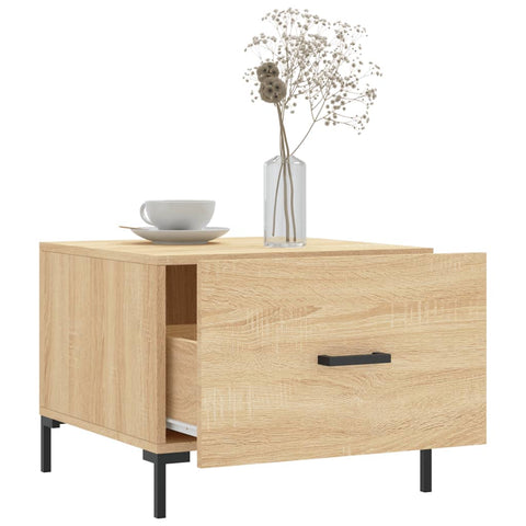 vidaXL Couchtische 2 Stk. Sonoma-Eiche 50x50x40 cm Holzwerkstoff