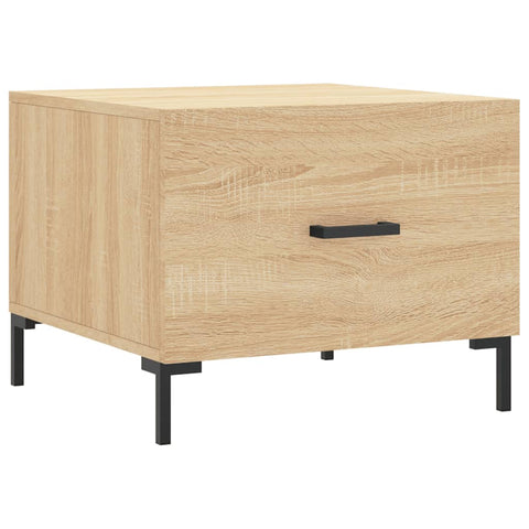 vidaXL Couchtische 2 Stk. Sonoma-Eiche 50x50x40 cm Holzwerkstoff