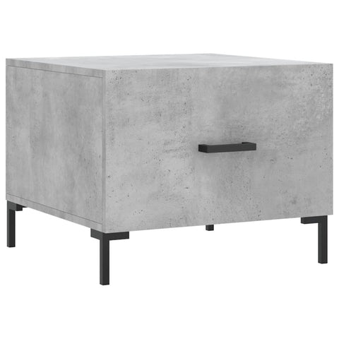 vidaXL Couchtisch Betongrau 50x50x40 cm Holzwerkstoff