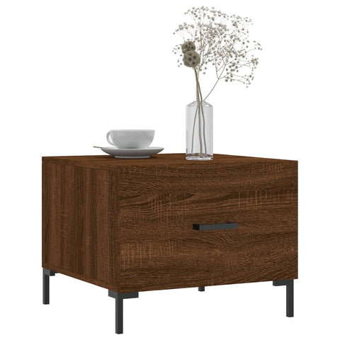 vidaXL Couchtisch Braun Eichen-Optik 50x50x40 cm Holzwerkstoff