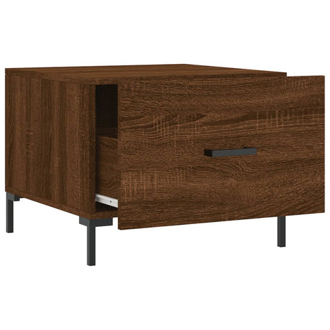 vidaXL Couchtische 2 Stk. Braun Eichen-Optik 50x50x40 cm Holzwerkstoff