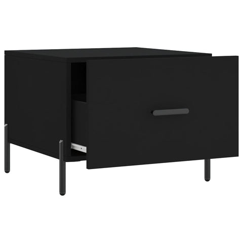 vidaXL Couchtische 2 Stk. Schwarz 50x50x40 cm Holzwerkstoff