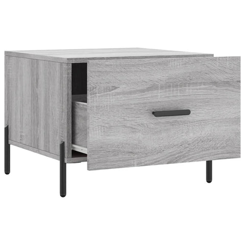 vidaXL Couchtische 2 Stk. Grau Sonoma 50x50x40 cm Holzwerkstoff