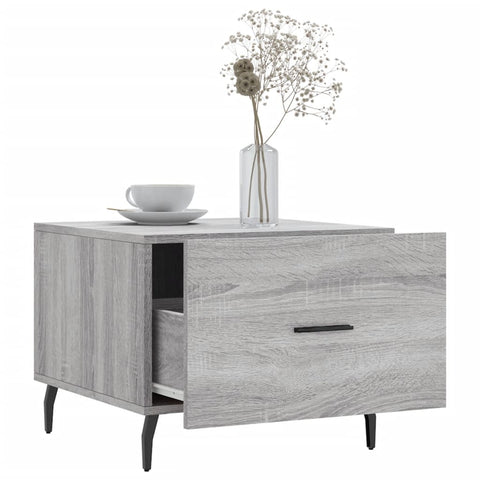 vidaXL Couchtische 2 Stk. Grau Sonoma 50x50x40 cm Holzwerkstoff