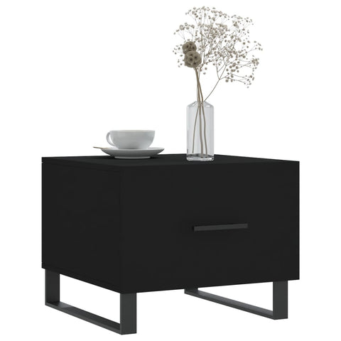 vidaXL Couchtische 2 Stk. Schwarz 50x50x40 cm Holzwerkstoff